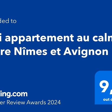 Joli Appartement Au Calme Entre Nimes Et Avignon Meynes Εξωτερικό φωτογραφία