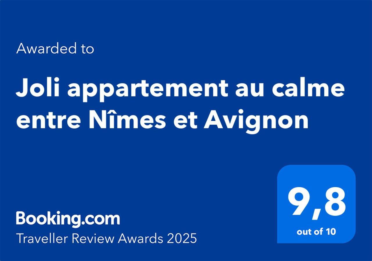 Joli Appartement Au Calme Entre Nimes Et Avignon Meynes Εξωτερικό φωτογραφία